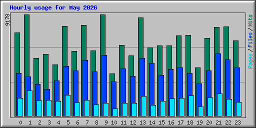 Hourly usage for May 2026