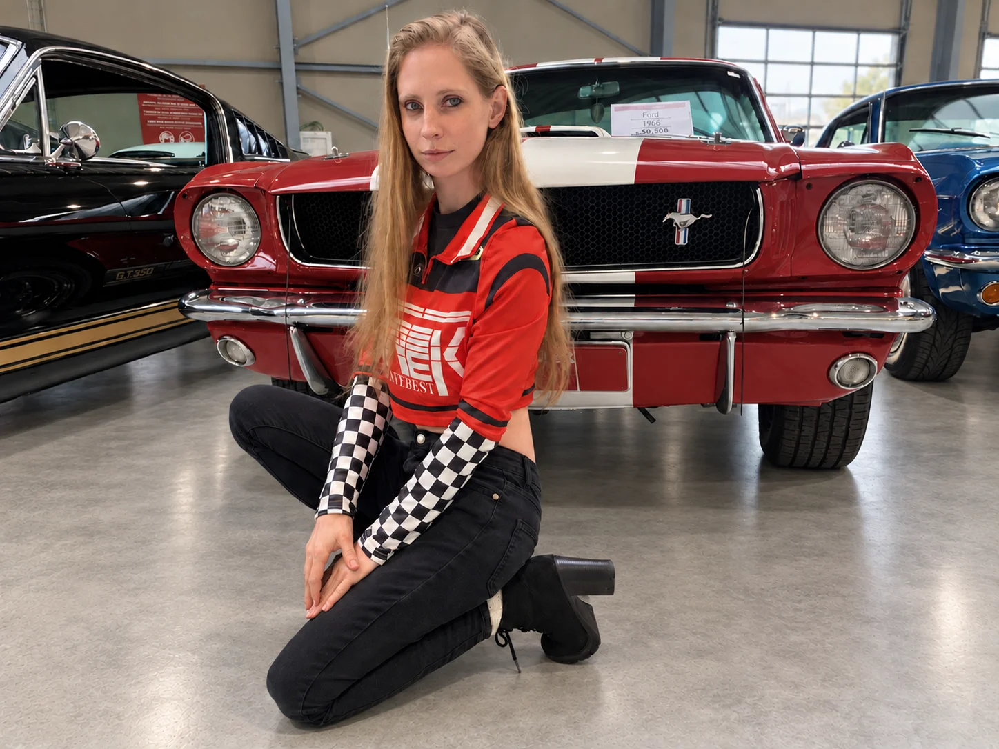 Race Legends bij de rode Mustang